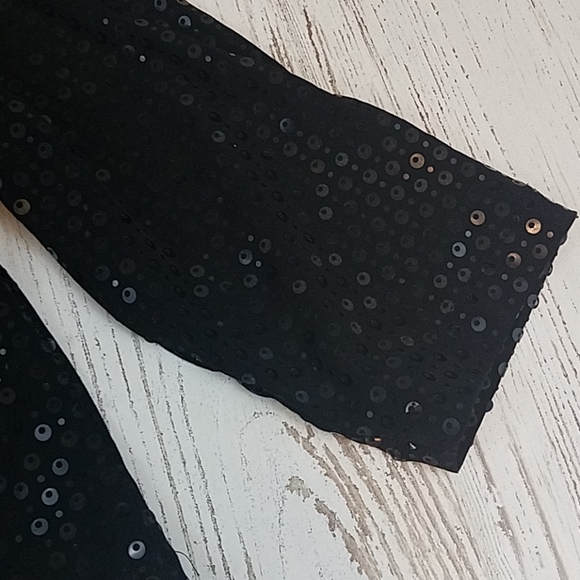 Vintage Laura Ashley Cropped Sequin Top - Picture 3 of 7